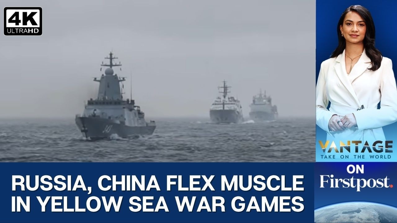 Watch: Russia & China Showcase Naval Firepower in Yellow Sea War Drills | Vantage on Firstpost | 4K
