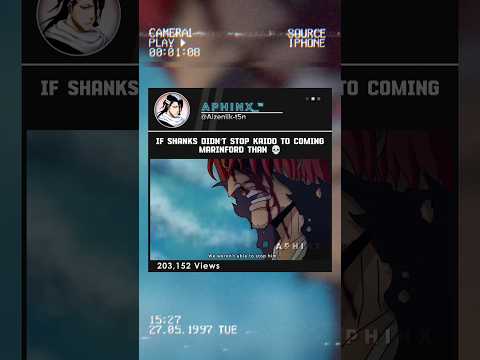 [If Shanks didn’t stop Kaido] _then💀 #shanks #onepiece #kaido #shorts