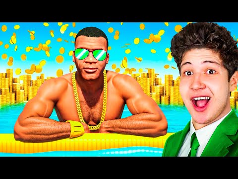 La VIDA TRILLONARIA de FRANKLIN en GTA 5! 👑💵 (Mods)