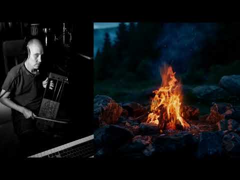 1 Hour of Relaxing Tagelharpa + Fire Ambience 🎻🔥