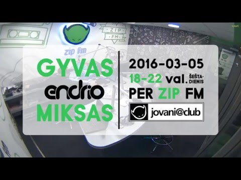 Endrio - Jovani @ Club 2016 March Mix Live From ZIP FM Radio Station