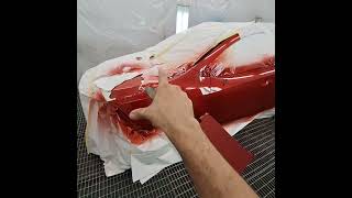 طلاء رش جنب ورنيش ملون ، بابيين ورفرف ، tinted clearcoat  , طرق دهان السيارات  جاك