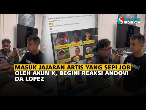 Masuk Jajaran Artis yang Sepi Job oleh Akun X, Begini Reaksi Andovi Da Lopez