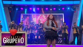 Valentina Elizalde debutó sobre nuestro escenario para interpretar &#39;Ebrio de amor&#39;.| Corazón Grupero