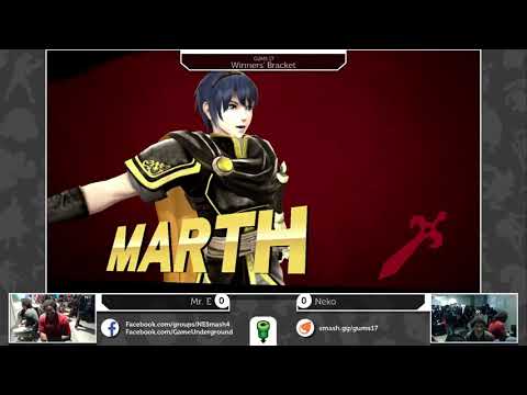GUMS 17 Singles (Winner's Bracket) - Mr. E (Marth) vs Neko (Marth)