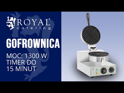 Video - Gofrownica - 1300 W - okrągła