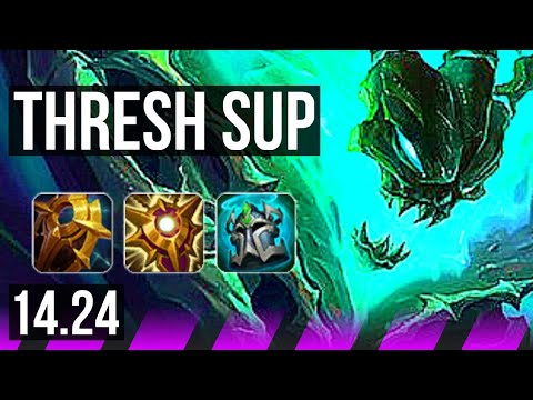 THRESH & Miss Fortune vs PYKE & Jinx (SUP) | 800+ games | KR Master | 14.24