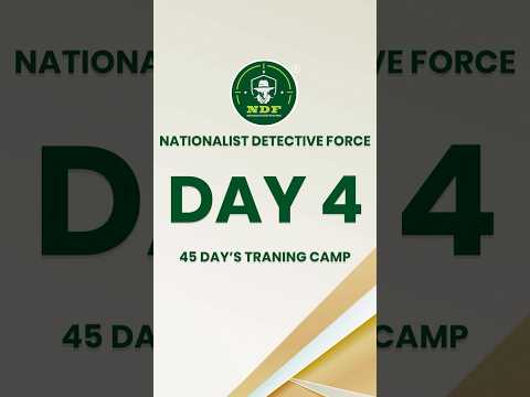 Day 4 of our 45-Day Training Camp! At Nationalist Detective Force