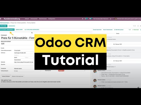 Odoo CRM - Odoo Tutorial in Deutsch