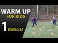 FOOTBALL FUN WARM UP FOR KIDS | COMPETITION DRILLS #1