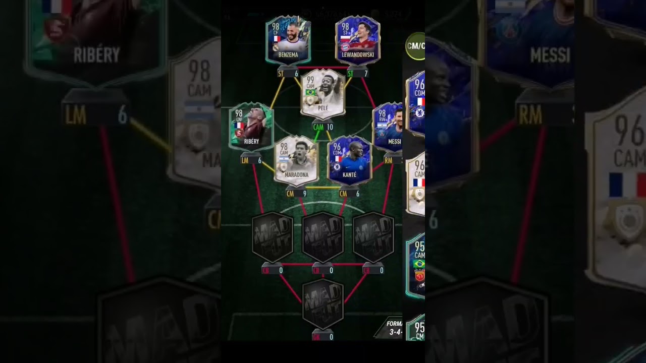 my highest rated team MADFUT (no chem 98 rating) ⚽⚽⚽