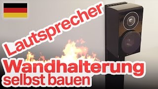 Lautsprecher Wandhalterung fürs Heimkino selber bauen (DIY, German/Deutsch)