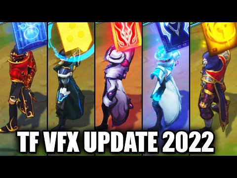 All Twisted Fate Skins Visual Effect VFX Update 2022 (League of Legends)
