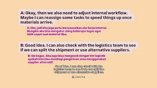 PART 6 - Learn English : Office Conversation (ENG + IND)