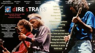 I think i love you too much — Dire Straits 1992 Syracuse LIVE [audio only]