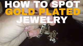 How to spot #gold plated #jewelry
