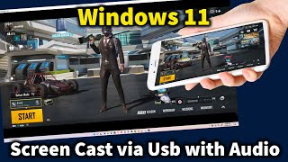 How To Cast Android Screen To PC Using USB With Audio in Windows 11 | Scrcpy + Sndcpy! Working!