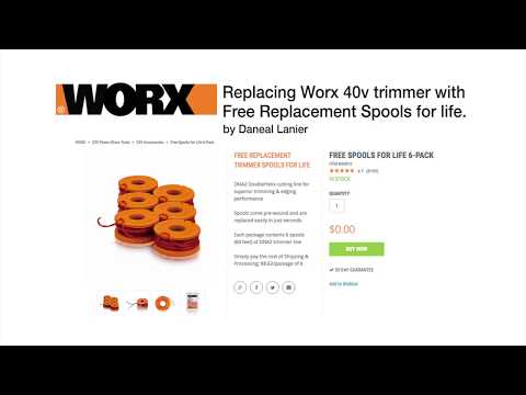Worx trimmer spool change