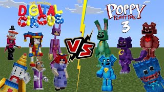 The Amazing Digital Circus VS Poppy Playtime Chapter 3 Smiling Critters [Minecraft]