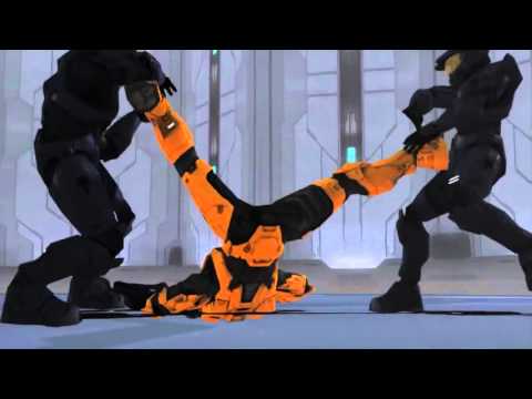 Red vs Blue troops vs Robot Tex Army