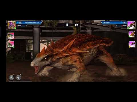 OSTAPOSAURUS VS INDORAPTOR GEN 2 YUDON / Jurassic world the game #1159
