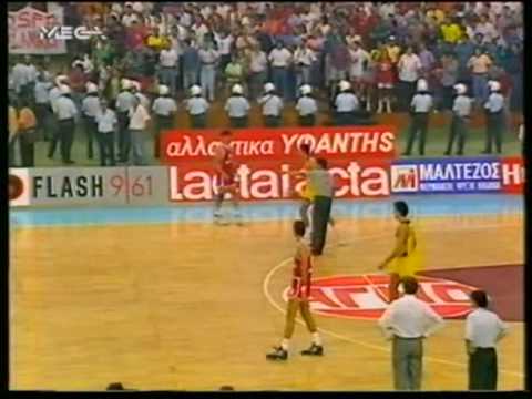 Olympiakos vs Aris 67-59 Greek League 1992