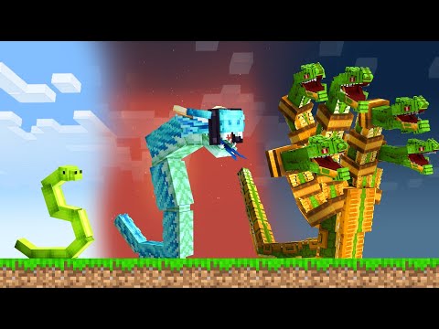 Upgrading MUTANT SNAKE Into a GOD in Minecraft!