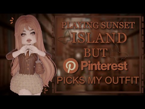 Playing Sunset Island but Pintrest picks my outfit!