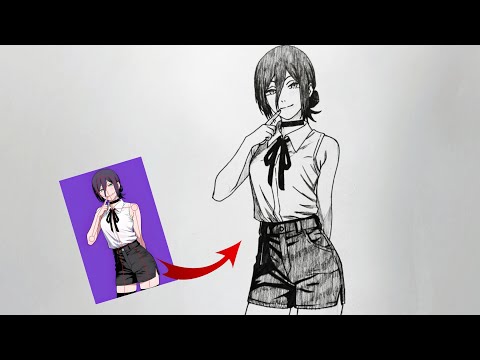 How to Draw Reze from Chainsaw Man (Step by Step Tutorial)