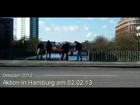 Dresden 2013 - Aktion in Hamburg am 02.02.13