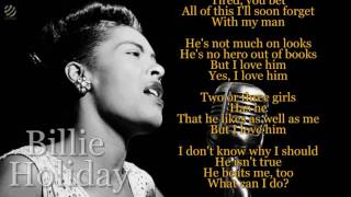 Billie Holiday - My man (videolyric) [HQ]