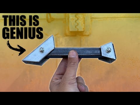This thing is just ingenious - I built a magnetic door stop! Video