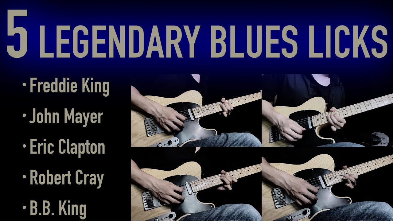 5 Legendary Blues Licks in One Key (D Major & minor)