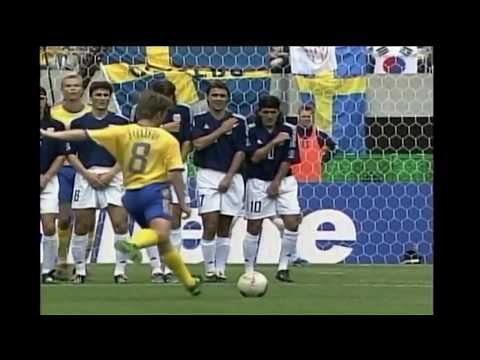 Anders Svensson Amazing Freekick vs Argentina - World Cup 2002 HD