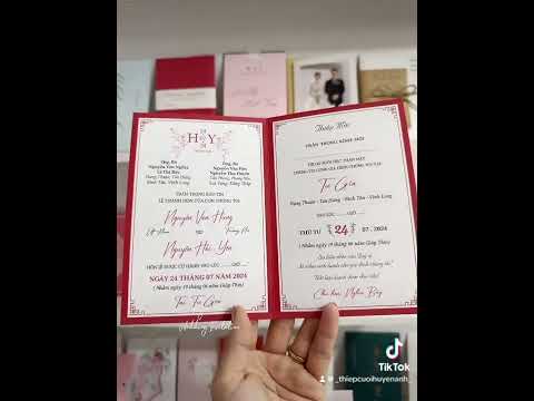 Top mẫu thiệp cưới đẹp, giá rẻ bạn không nên bỏ qua #damcuoi #wedding #invitation #thinhhanh #thiep