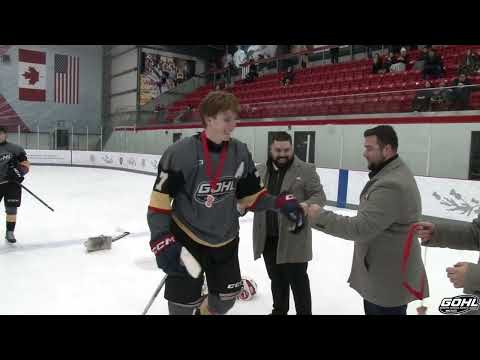 The medal presentation to Team GOHL after finishing in 3rd place