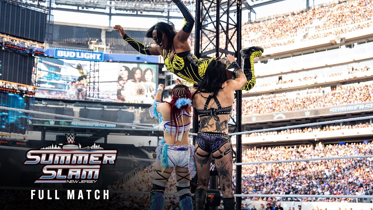 FULL MATCH: Naomi vs. Rhea Ripley vs. IYO SKY | Women’s World Title Match: SummerSlam 2025