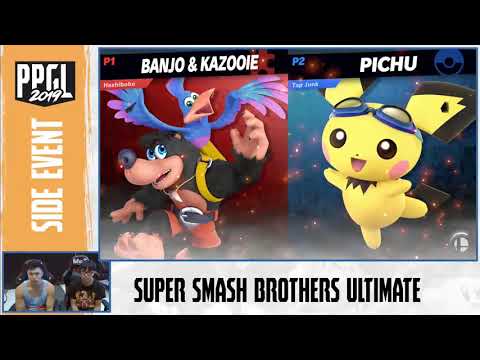 Hashibobo (Banjo & Kazooie) vs Junkyarddude (Pichu): Top 32 Winners - PPGL 2019 Smash U Side Tourney