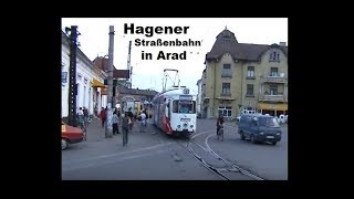 preview picture of video 'Hagener Straßenbahnen in Arad im Jahr 2007'