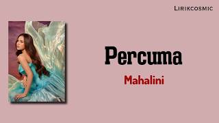 Download lagu Percuma Mahalini Lirik mp3