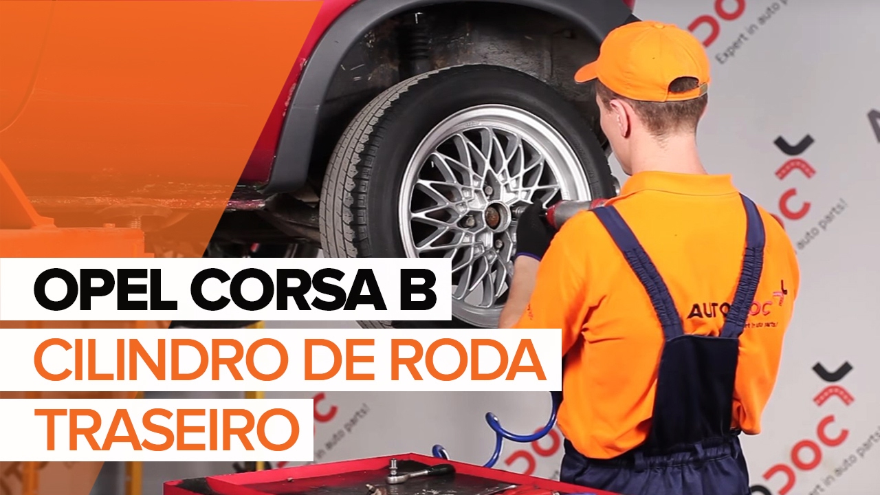 Como mudar bombitos de travão em Opel Corsa S93 - guia de substituição