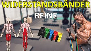 11 Übungen für Beine / Unterkörper mit Widerstandsbändern - Fitness Band für Zuh