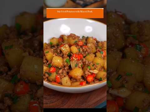 Stir Fried Potato with Minced Pork #chinesefood #deliciousfood #foodie #cuisine #potato #cooking
