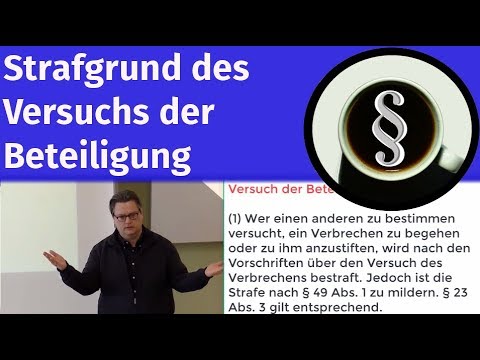Strafgrund des Versuchs der Beteiligung