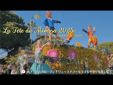 Fui a um festival de mimosa no sul da França ♪ Mandelieu Lanapoule, a cidade na estrada da mimosa / Bolo Mimosa / Apresentando parques onde você pode saborear mimosas / La Fête du Mimosa 2023