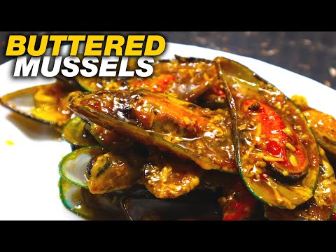 Sweet Spicy Buttered Garlic Mussels