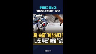투표소에서 '용지 실종' '황당' #shorts