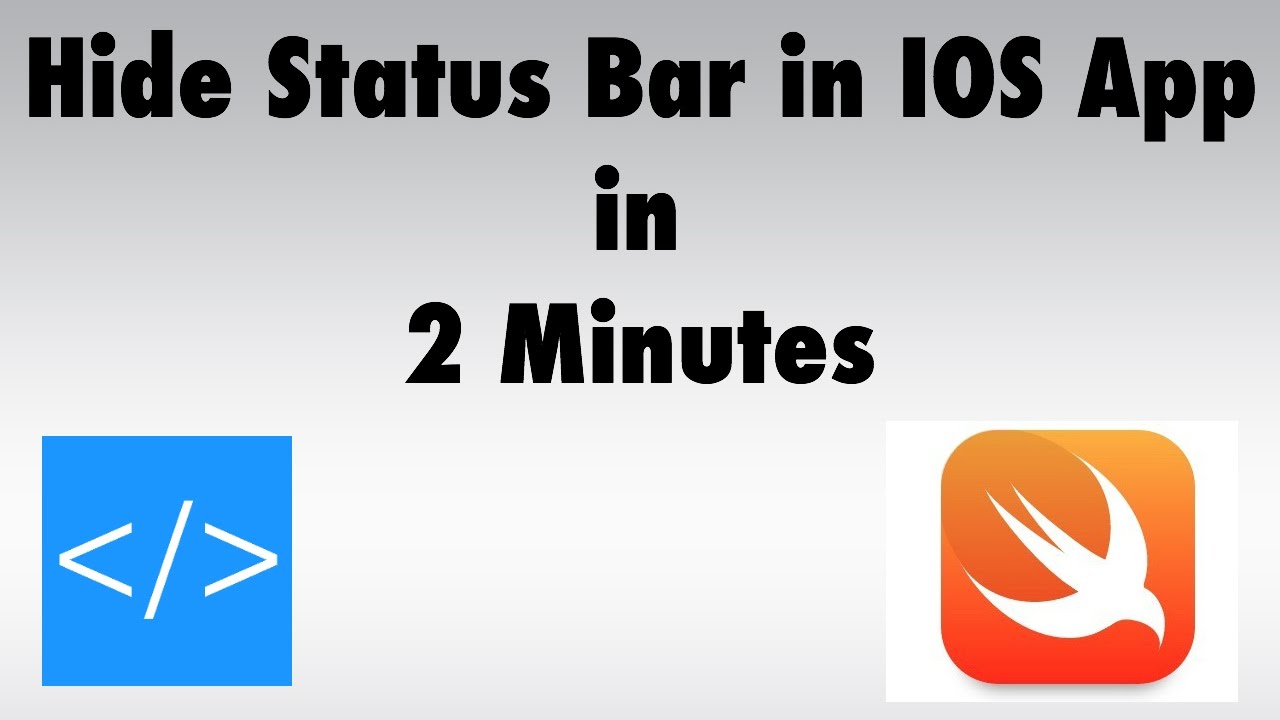 Hide Status Bar in your IOS app in 2 Minutes