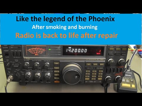 #258 ICOM IC-765 SMOKES during Transmission