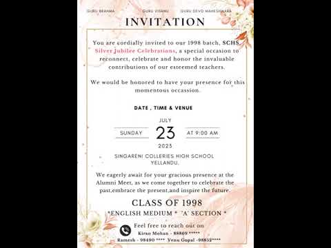 TEACHERS INVITATION